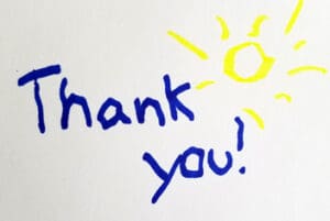Thank you note