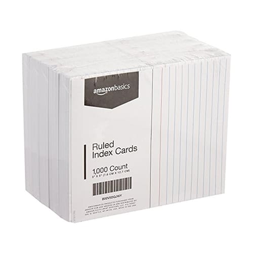 Index Cards (10 Packs)