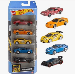 Hot Wheels 5 Car Assortment Pack Bundle